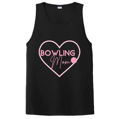 Bowling Mom Gift Cute Bowling GIfts Pink Bowling Ball PosiCharge Competitor Tank