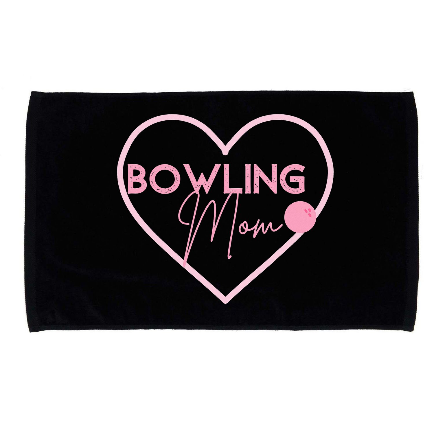 Bowling Mom Gift Cute Bowling GIfts Pink Bowling Ball Microfiber Hand Towel