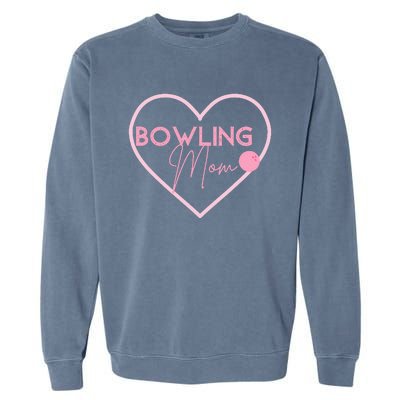 Bowling Mom Gift Cute Bowling GIfts Pink Bowling Ball Garment-Dyed Sweatshirt