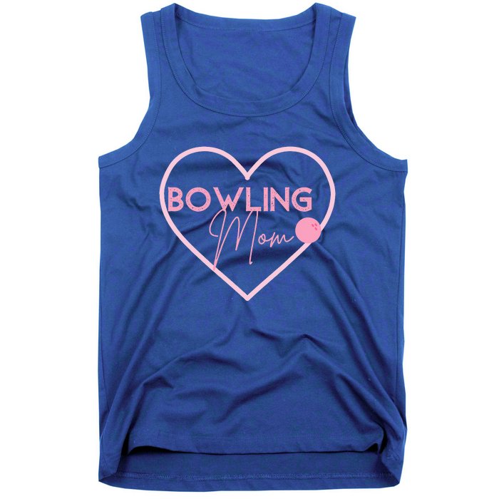 Bowling Mom Gift Cute Bowling GIfts Pink Bowling Ball Tank Top