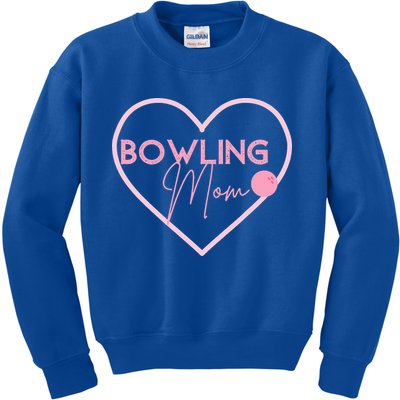 Bowling Mom Gift Cute Bowling GIfts Pink Bowling Ball Kids Sweatshirt