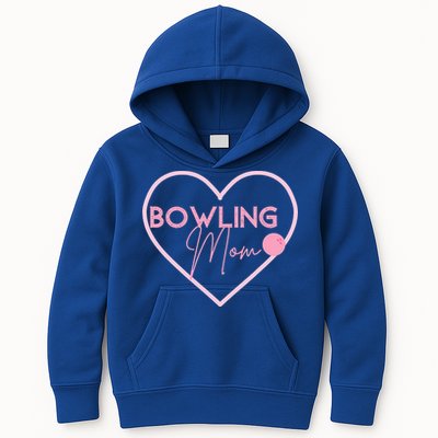 Bowling Mom Gift Cute Bowling GIfts Pink Bowling Ball Kids Hoodie