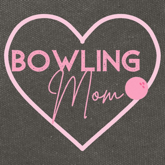 Bowling Mom Gift Cute Bowling GIfts Pink Bowling Ball Cotton Canvas Backpack