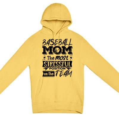 Baseball Mom Gift Baseball Lover Gift Premium Pullover Hoodie