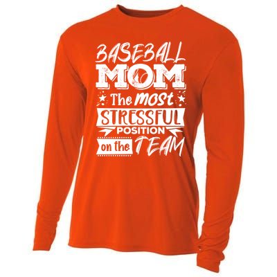 Baseball Mom Gift Baseball Lover Gift Cooling Performance Long Sleeve Crew