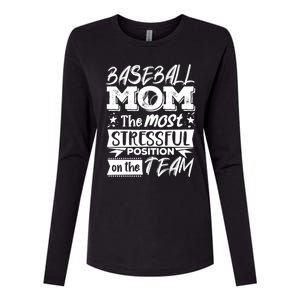 Baseball Mom Gift Baseball Lover Gift Womens Cotton Relaxed Long Sleeve T-Shirt