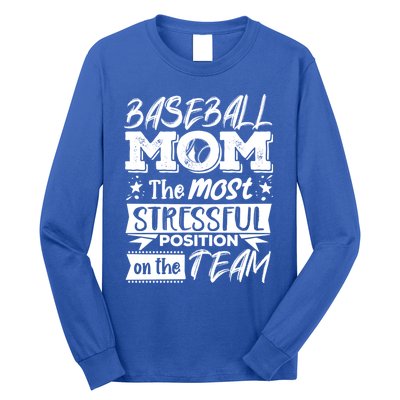 Baseball Mom Gift Baseball Lover Gift Long Sleeve Shirt