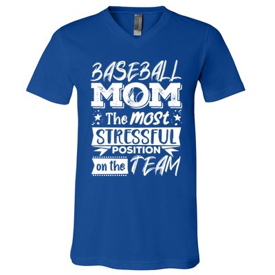 Baseball Mom Gift Baseball Lover Gift V-Neck T-Shirt