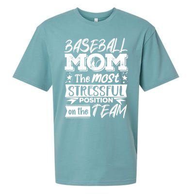 Baseball Mom Gift Baseball Lover Gift Sueded Cloud Jersey T-Shirt