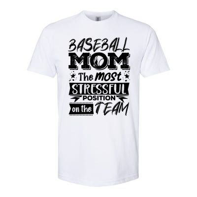 Baseball Mom Gift Baseball Lover Gift Softstyle CVC T-Shirt