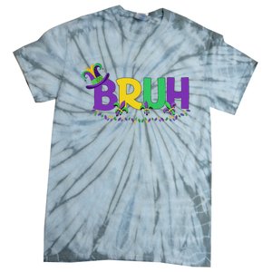 Bruh Mardi Gras Teens Mardi Gras Tie-Dye T-Shirt