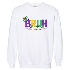 Bruh Mardi Gras Teens Mardi Gras Garment-Dyed Sweatshirt