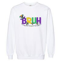 Bruh Mardi Gras Teens Mardi Gras Garment-Dyed Sweatshirt