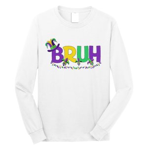 Bruh Mardi Gras Teens Mardi Gras Long Sleeve Shirt