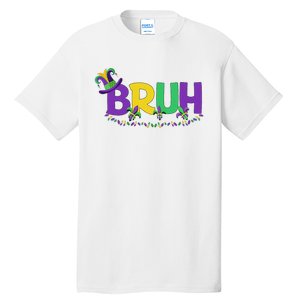 Bruh Mardi Gras Teens Mardi Gras Tall T-Shirt