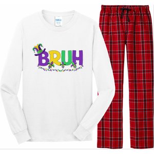 Bruh Mardi Gras Teens Mardi Gras Long Sleeve Pajama Set