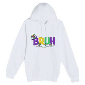 Bruh Mardi Gras Teens Mardi Gras Premium Pullover Hoodie