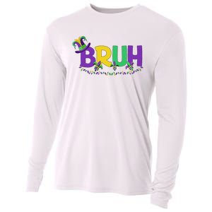 Bruh Mardi Gras Teens Mardi Gras Cooling Performance Long Sleeve Crew