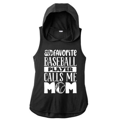 Baseball Mom Gift Baseball Lover Gift Ladies PosiCharge Tri-Blend Wicking Draft Hoodie Tank