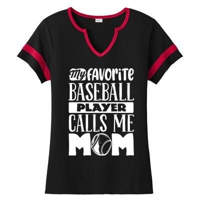 Baseball Mom Gift Baseball Lover Gift Ladies Halftime Notch Neck Tee