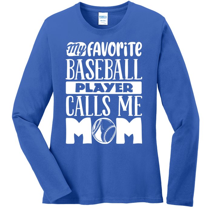 Baseball Mom Gift Baseball Lover Gift Ladies Long Sleeve Shirt