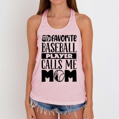 Baseball Mom Gift Baseball Lover Gift Women's Knotted Racerback Tank