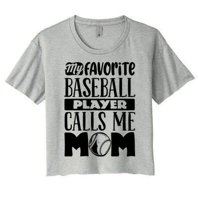 Baseball Mom Gift Baseball Lover Gift Women's Crop Top Tee