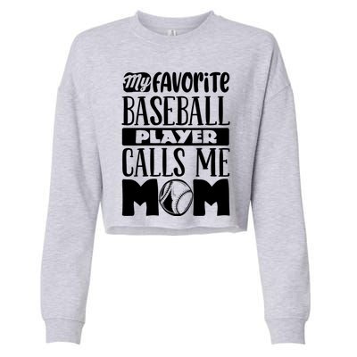 Baseball Mom Gift Baseball Lover Gift Cropped Pullover Crew