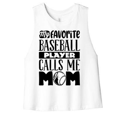 Baseball Mom Gift Baseball Lover Gift Women's Racerback Cropped Tank