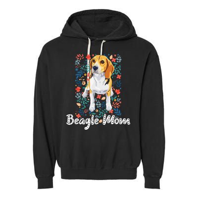 Beagle Mom Gifts for Dog Lovers & Beagle Mama Garment-Dyed Fleece Hoodie