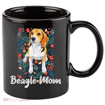 Beagle Mom Gifts for Dog Lovers & Beagle Mama 11oz C Handle Ceramic Mug