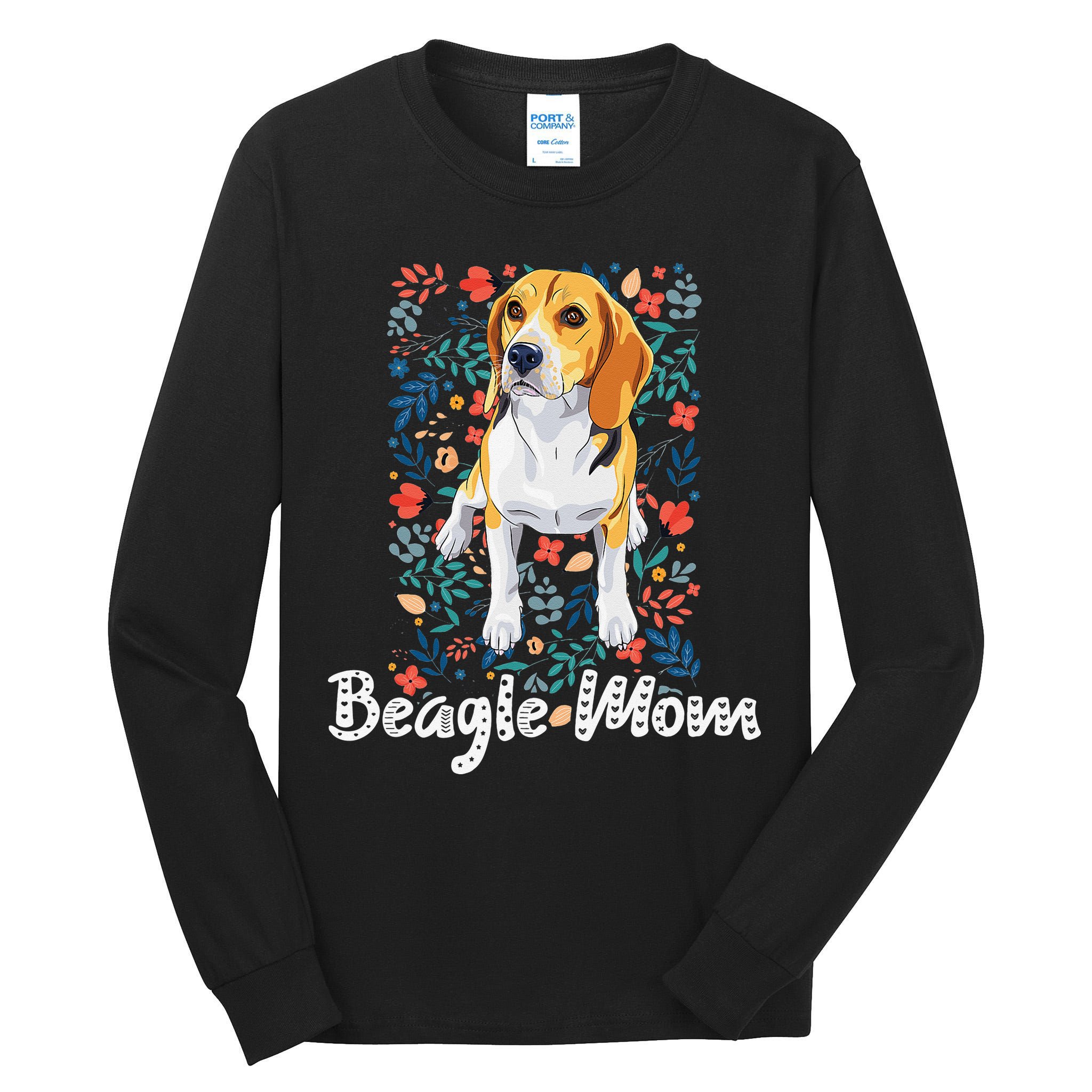Beagle Mom Gifts for Dog Lovers & Beagle Mama Tall Long Sleeve T-Shirt