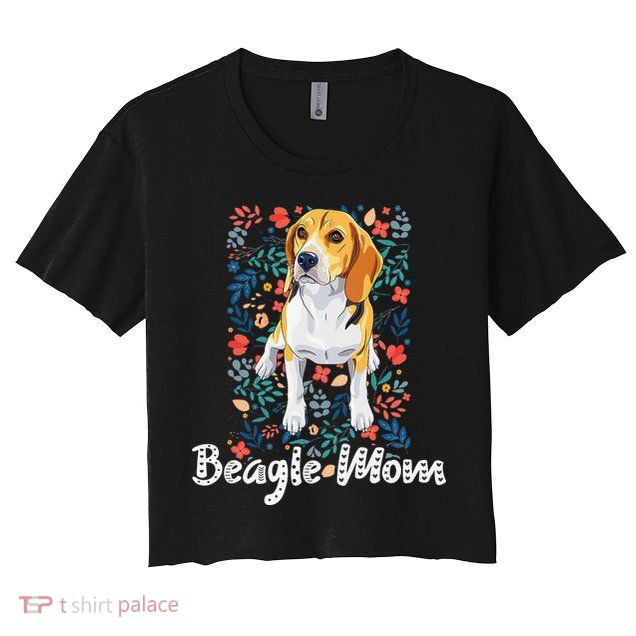Beagle Mom Gifts for Dog Lovers & Beagle Mama Crop Top