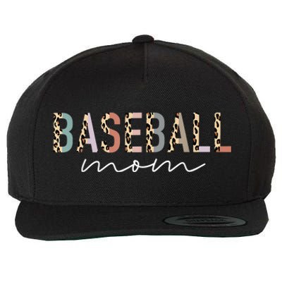 Baseball Mom Gifts Leopard Print Baseball Mama Mother's Day Wool Snapback Cap