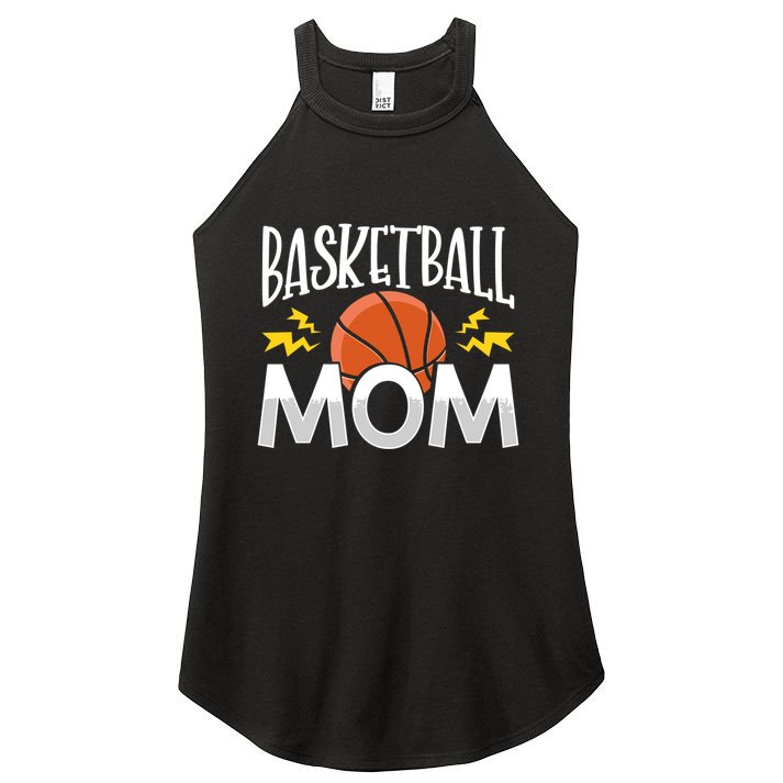 Basketball Mom Gift Women's Perfect Tri Rocker Tank
