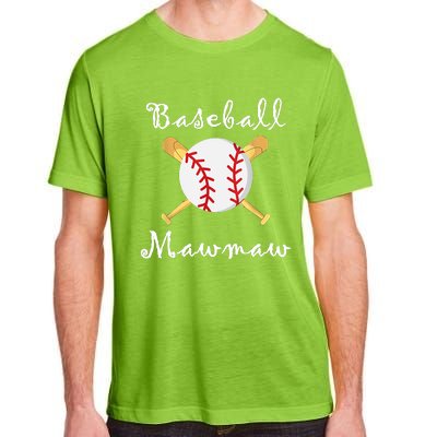 Baseball Mawmaw Grandsons Game Day Gifts To Cheer Grandma Adult ChromaSoft Performance T-Shirt