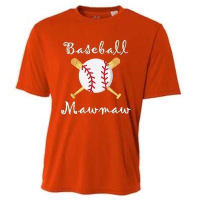 Baseball Mawmaw Grandsons Game Day Gifts To Cheer Grandma Cooling Performance Crew T-Shirt