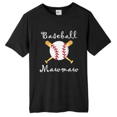 Baseball Mawmaw Grandsons Game Day Gifts To Cheer Grandma Tall Fusion ChromaSoft Performance T-Shirt