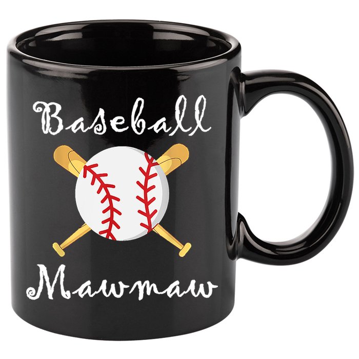 Baseball Mawmaw Grandsons Game Day Gifts To Cheer Grandma 11oz C Handle Ceramic Mug
