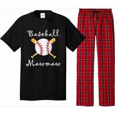 Baseball Mawmaw Grandsons Game Day Gifts To Cheer Grandma Pajama Set