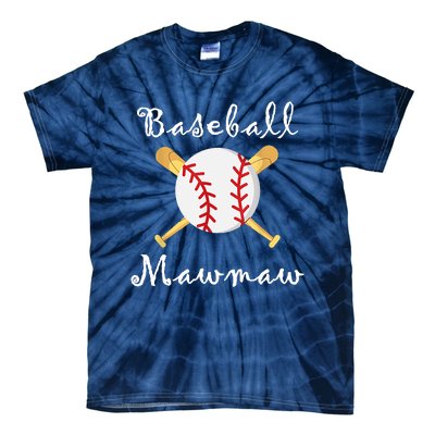 Baseball Mawmaw Grandsons Game Day Gifts To Cheer Grandma Tie-Dye T-Shirt