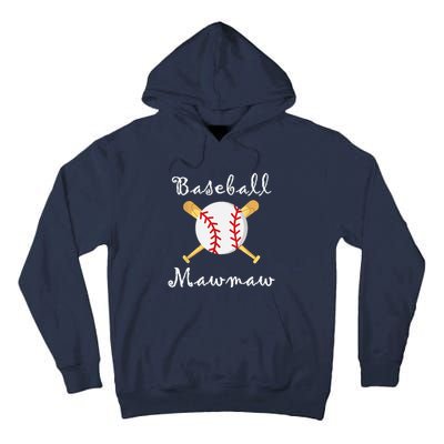 Baseball Mawmaw Grandsons Game Day Gifts To Cheer Grandma Tall Hoodie