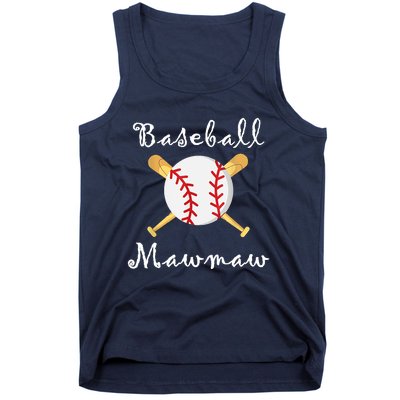 Baseball Mawmaw Grandsons Game Day Gifts To Cheer Grandma Tank Top