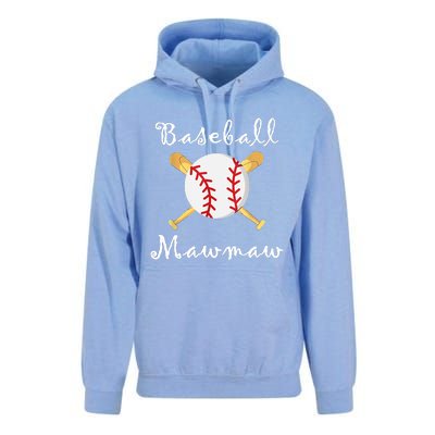 Baseball Mawmaw Grandsons Game Day Gifts To Cheer Grandma Unisex Surf Hoodie