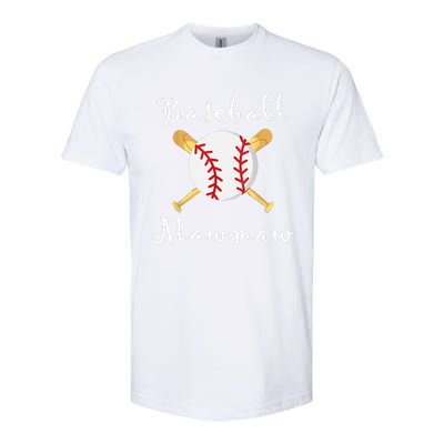 Baseball Mawmaw Grandsons Game Day Gifts To Cheer Grandma Softstyle CVC T-Shirt