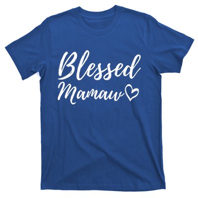 Blessed Mamaw Gift Christmas Family Matching Thanksgiving Gift T-Shirt