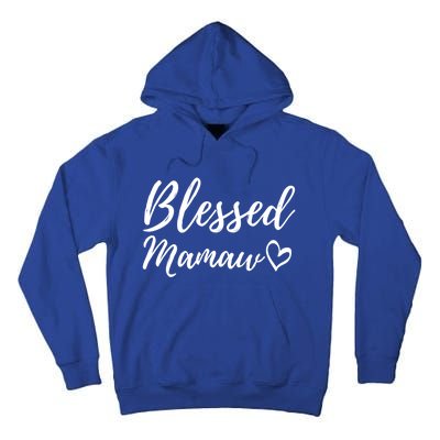 Blessed Mamaw Gift Christmas Family Matching Thanksgiving Gift Tall Hoodie