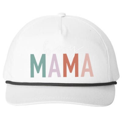 Boy Mama Gifts For Mother Mom Of Boy Leopard Print Snapback Five-Panel Rope Hat