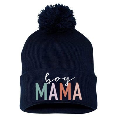 Boy Mama Gifts For Mother Mom Of Boy Leopard Print Pom Pom 12in Knit Beanie