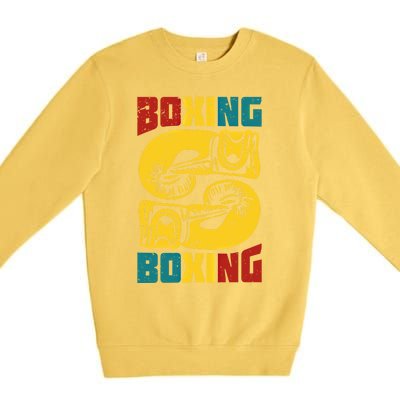 Boxing Meaningful Gift Premium Crewneck Sweatshirt